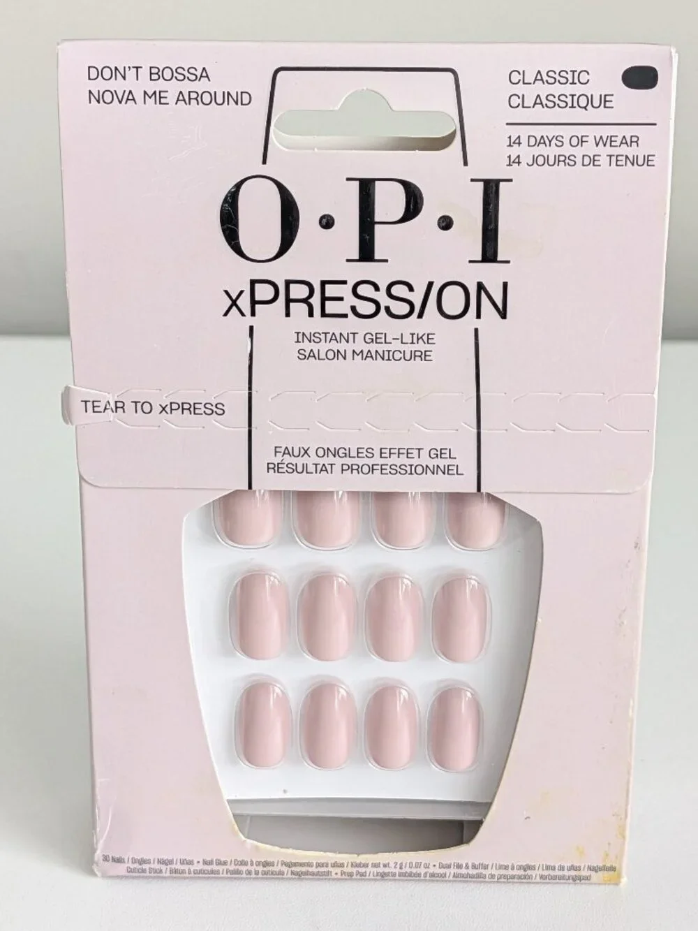 OPI Xpression Classic Press On Nails Don't Bossa Nova Me Around 14 Day Wear New